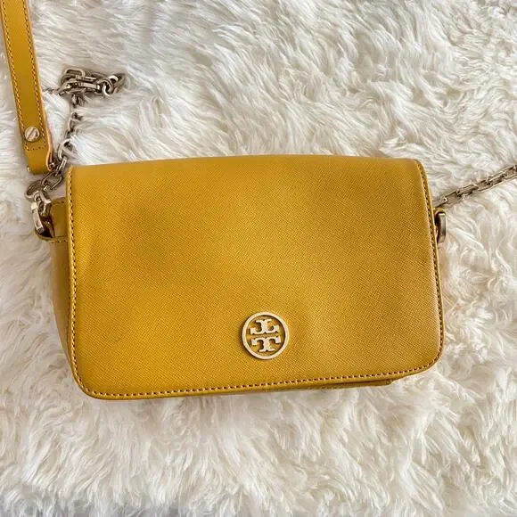 Tory Burch Yellow Mustard color crossbody - Picture 2 of 11